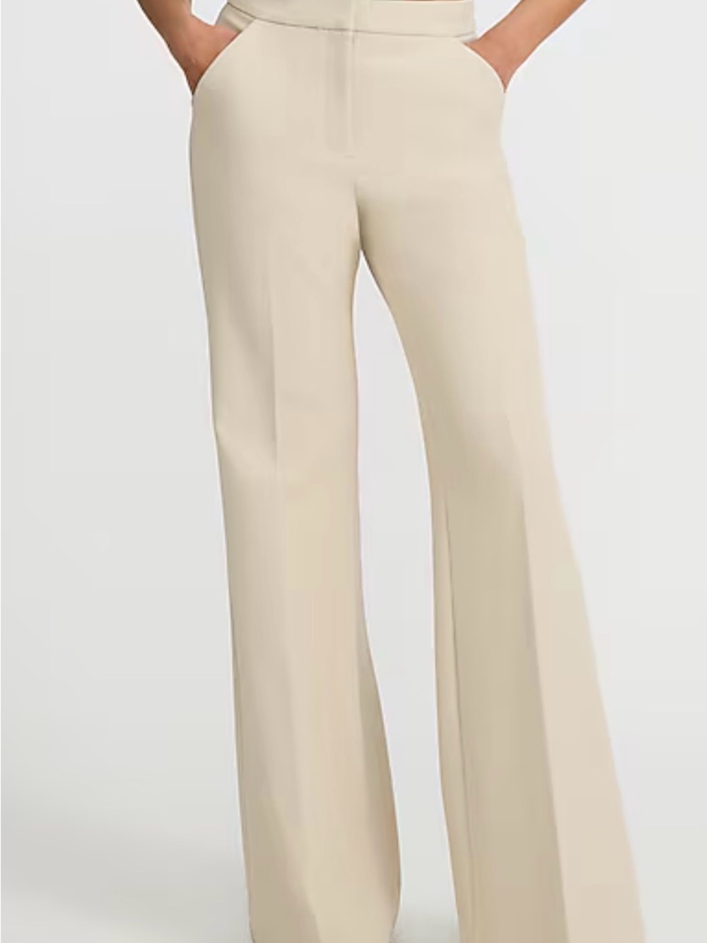 Express tan khaki Wide-Leg Trousers pants business professional size 6
